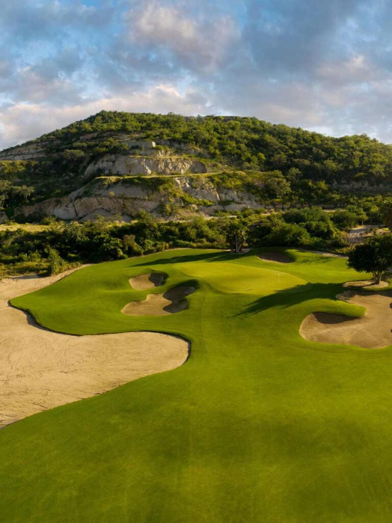 Vista aérea del campo de golf